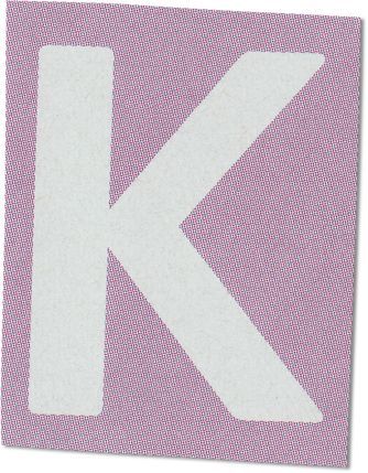 Ransom Cut Out Letter K